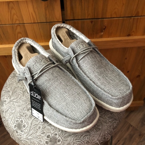 Nwt Guys Hey Dude Wally Gray Iron Color 